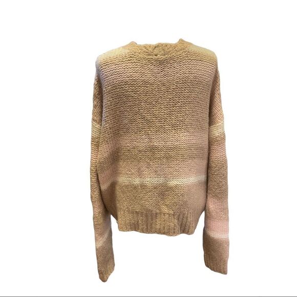 NWT Free People Wool Cardigan Striped Sweaters for Women size L - Picture 3 of 8